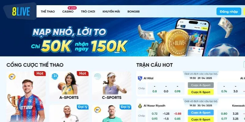 8LIVE 2 Lý do nên chọn nhà cái