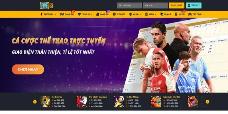 FIVE88 1 Siêu phẩm nhà cái FIVE88